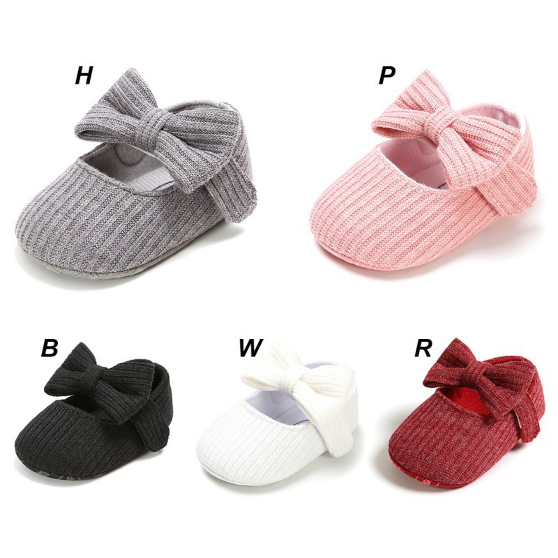 Giày Búp Bê Kimi Đính Nơ Đế Mềm Chống Trượt Cho Bé Tập Đi