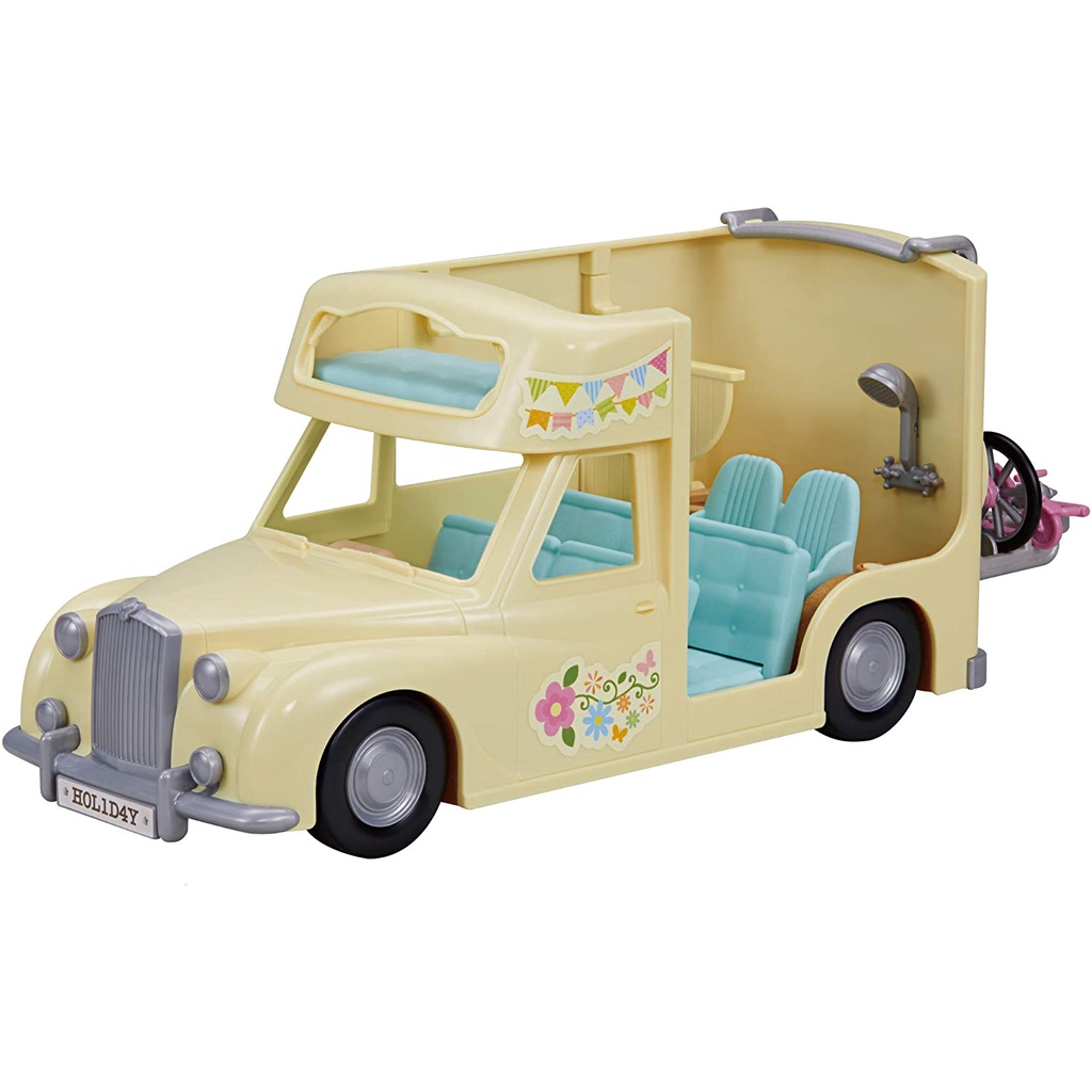 Đồ Chơi Sylvanian Families Xe Van Cắm Trại Gia Đình Family Campervan