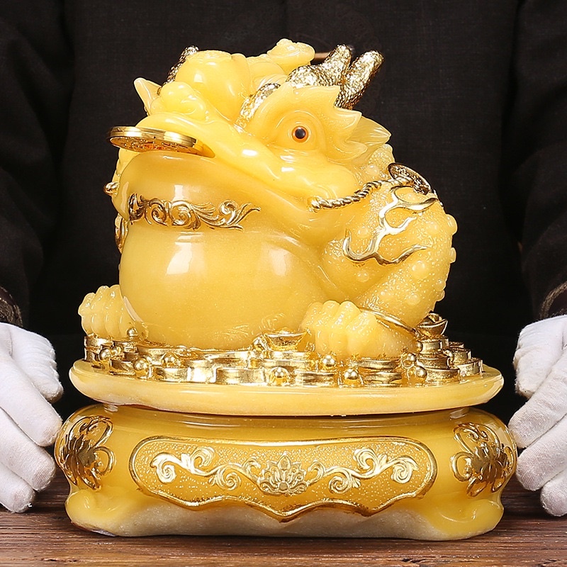 Cóc Ngậm Tiền - Tỳ Hưu cao 26cm- Thiềm Thừ Tỳ Hưu Chiêu Tài Phong Thuỷ - Vật Phẩm Phong Thuỷ Hút Tài Lộc