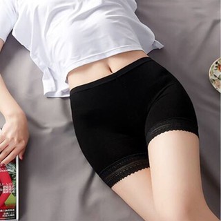Quần mặc trong váy chân ren 2 màu đen và da