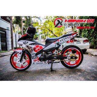 Decal Tem Trùm Xe Exciter 150 Mẫu Samurai Girl