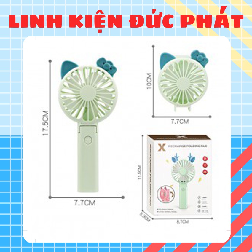 [Mã ELHA22 giảm 5% đơn 300K] (NHẬP TIPH2K GIẢM 2K)QUẠT MINI CẦM TAY GẤP GỌN X9, CÓ LED