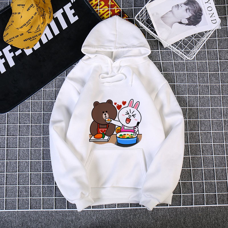 Áo Hoodie Nỉ In Hình Brown và Cony Unisex Nam và Nữ | BigBuy360 - bigbuy360.vn