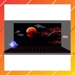 Tranh 3d dán bể cá thủy sinh (Tranh lưng)