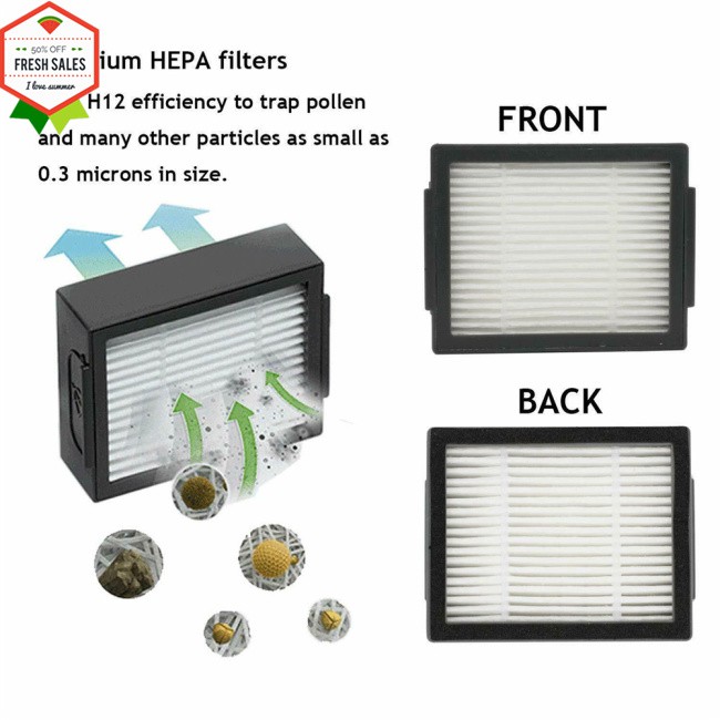 Bộ 13 Phụ Kiện Thay Thế Cho Máy Hút Bụi Irobot Roomba I7 I7 + / I7 Plus E5 E6 | BigBuy360 - bigbuy360.vn