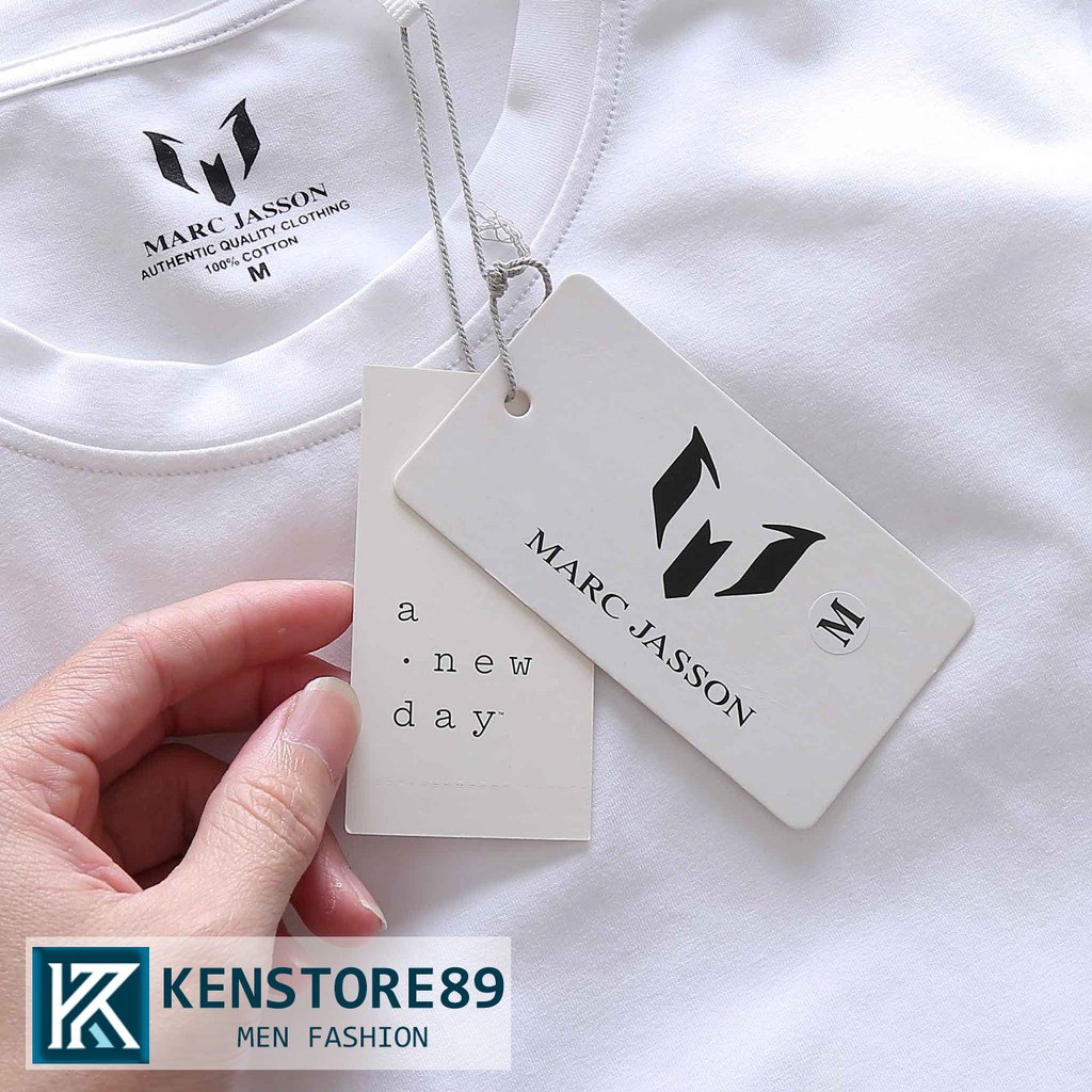 Áo thun nam cổ tròn MÀU TRƠN BASIC MARC 100% cotton compact cao cấp KENSTORE89 ATP116