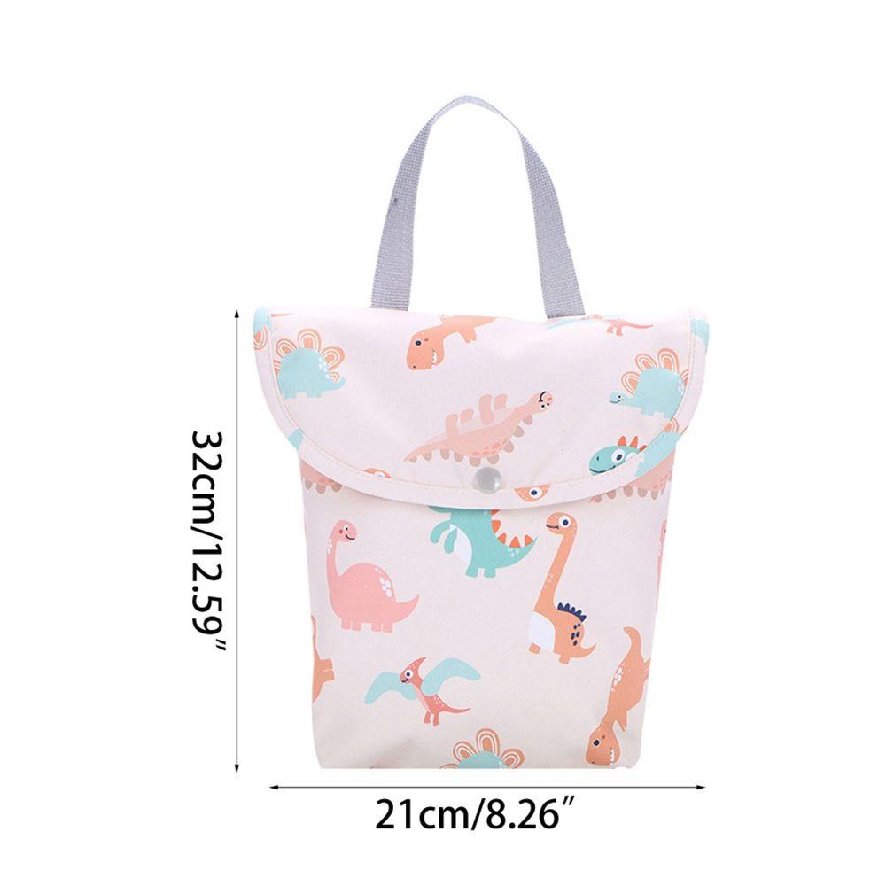Túi Đựng Tã Em Bé Bằng polyester Chống Nước Đa Năng In Hình Thú Dễ Thương