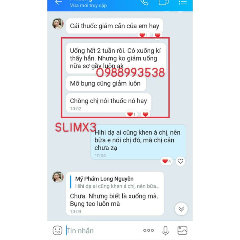GC Slim X3 Đông Y Mộc Linh hàng CTY chính hãng