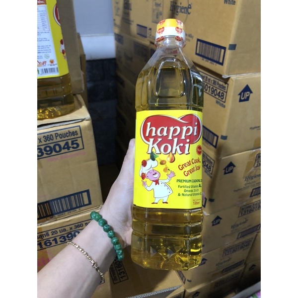 Dầu ăn happi koki 1 Lít