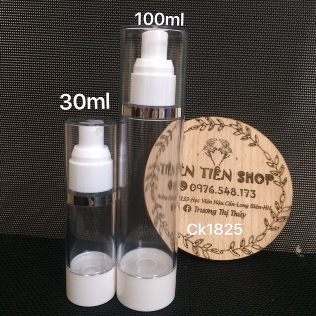 Chai nhựa hút chân không phun sương 30ml, 100ml