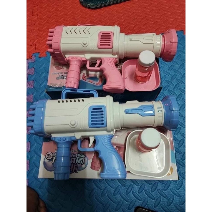 Súng bắn bong bóng, Súng phung bong bóng 32 nòng đồ chơi trẻ em siêu HOT - Trend