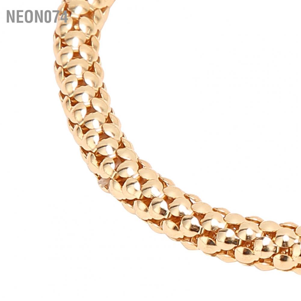 Neon074 Neon074 3 cái Vòng Tay Bỏng Ngô Hợp Kim Đàn Hồi Quyến Rũ Màu Cặp Đôi Bộ