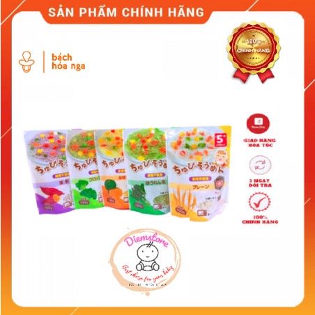 Mỳ ăn dặm Somen tách muối Nhật Bản Chubi bổ sung canxi cho bé từ 5 tháng tuổi