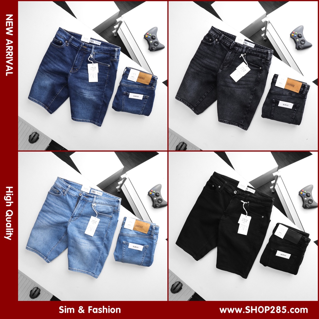 Quần Jean Short AX dáng SLimFit gọn đẹp , chất Jean Co Giãn Tốt , mẫu mới cập nhập liên tục ạ - QSAX1