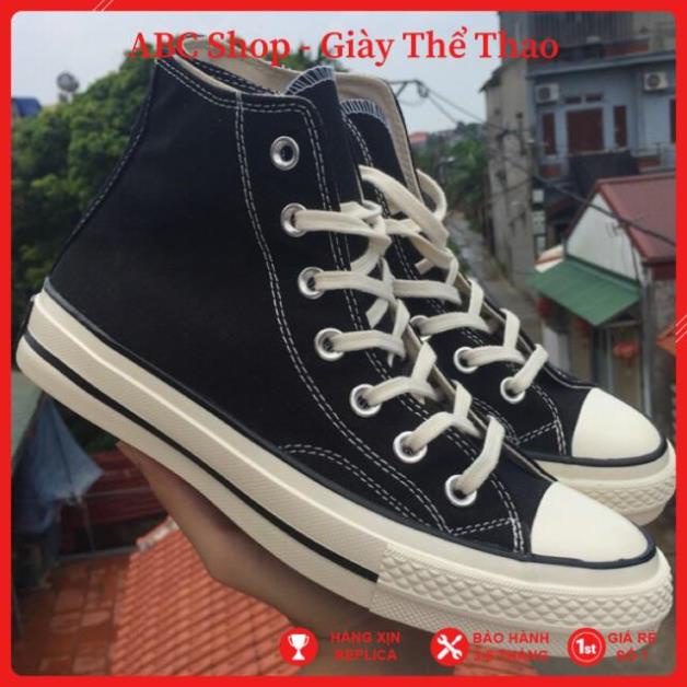 [Freeship+ Hàng Cao Cấp] Giầy CV 1970S Xịn sò Full Phụ kiện, Giày thể thao Đen cao cổ Mũi bóng, lót xanh