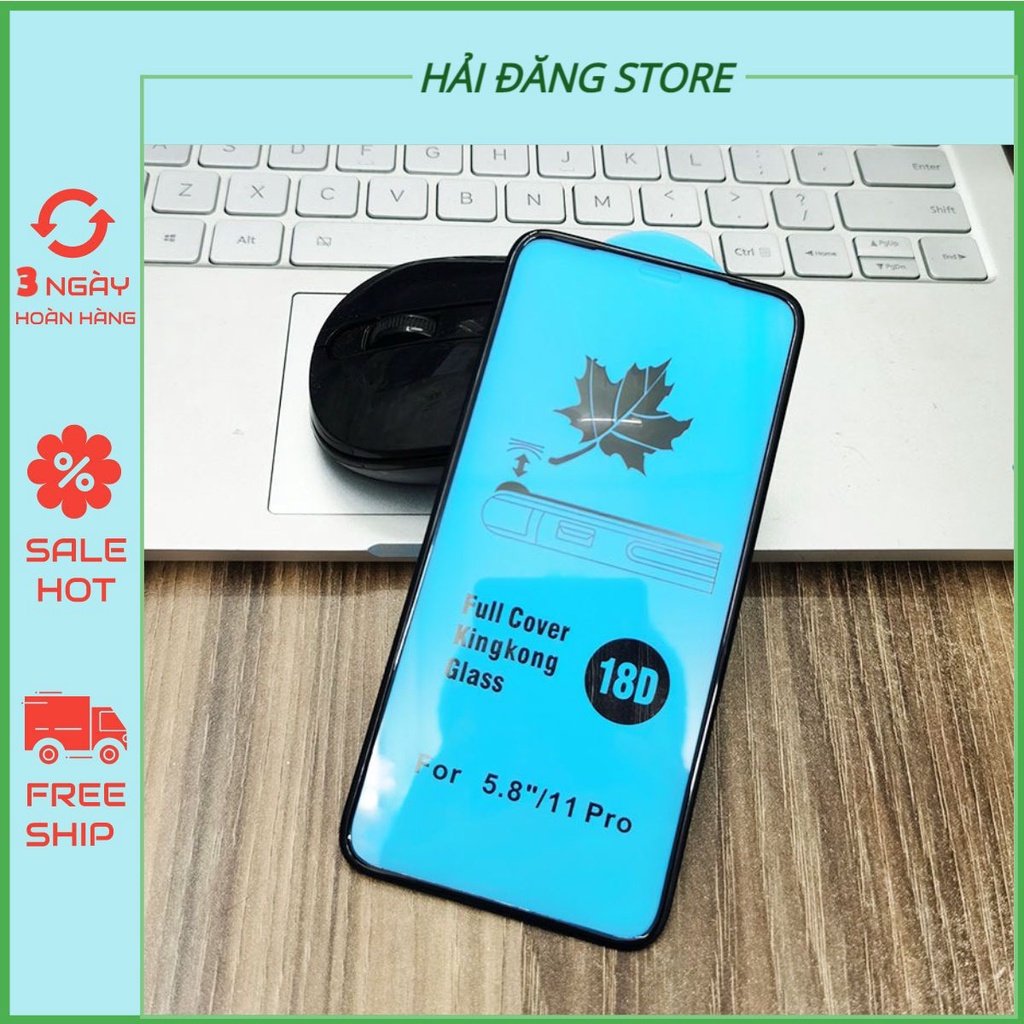 Cường Lực Iphone 18D King Kong, Chống Mẻ Cạnh, Ip 6/6S/6Plus/6Splus/7/7Plus/8/8Plus/Plus/X/Xr/Xs/11/12/Pro/Max