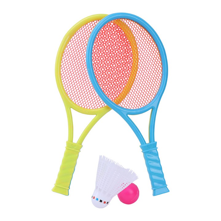 Vợt cầu lông bóng bàn tennis siêu nhẹ đồ chơi nhựa mini cho bé nhiều màu kèm bóng