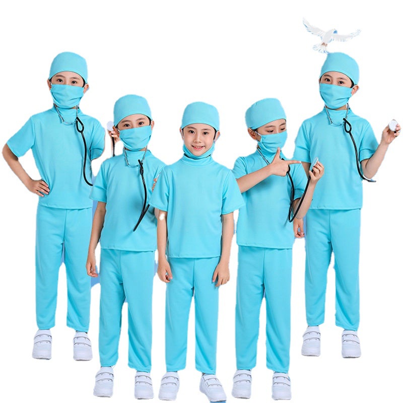 Trẻ em Trang phục Bác sĩ phẫu thuật Trang phục ưa thích Halloween Cosplay Party