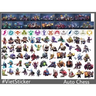 Sticker/Hình dán Game Auto Chess