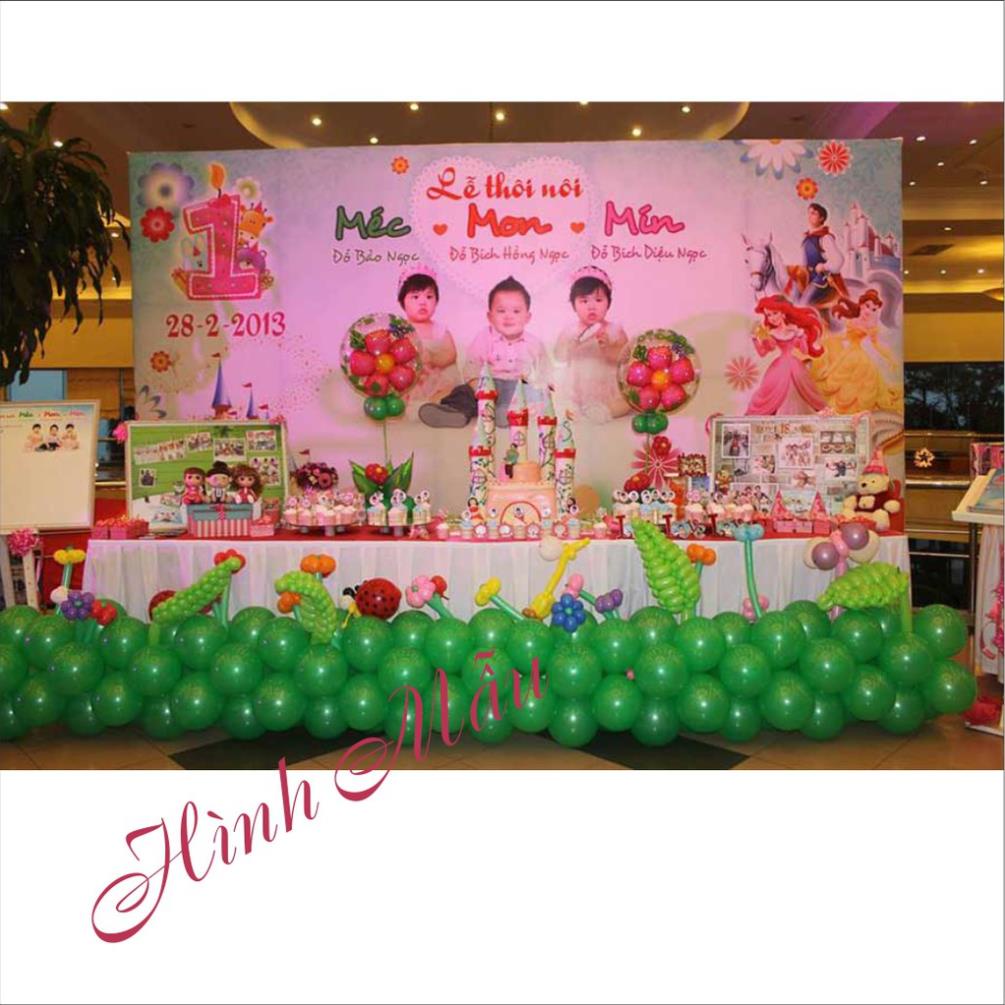 Banner theo mẫu sinh nhật khổ lớn, happy brithday  in hiflex