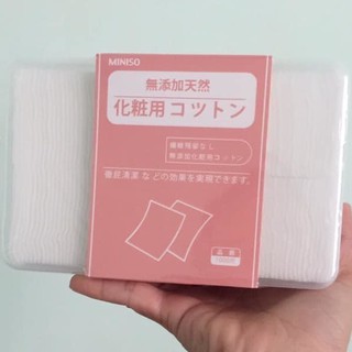 Hộp bông tẩy trang Miniso 1000 miếng chính hãng - hàng Nhật Bản [PKTQ]