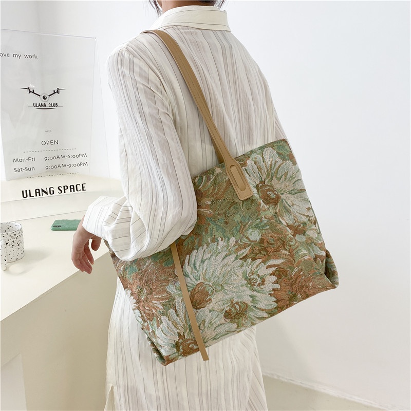 Túi tote IELGY cỡ lớn in họa tiết thời trang cho nữ