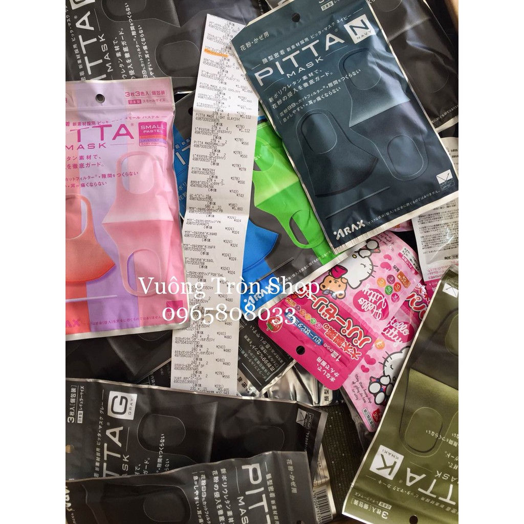 (CAM KẾT CHUẨN- CÓ BILL NHẬT)Bộ 3 Khẩu Trang PITTA MASK NHẬT BẢN | BigBuy360 - bigbuy360.vn