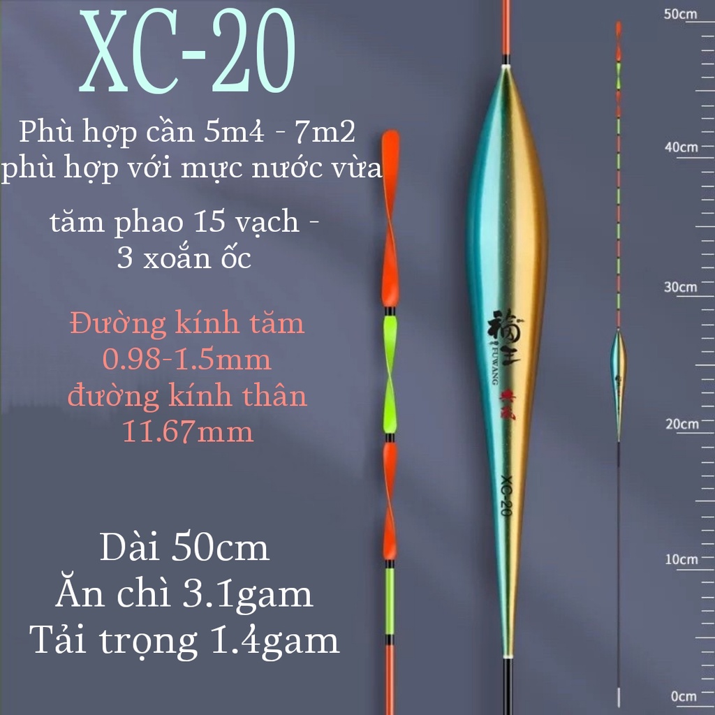 Phao Câu Đài Nano Ngũ Sắc  Fuwang - Sắc Màu Cuộc Sống Đầu Phao Xoắn 360°