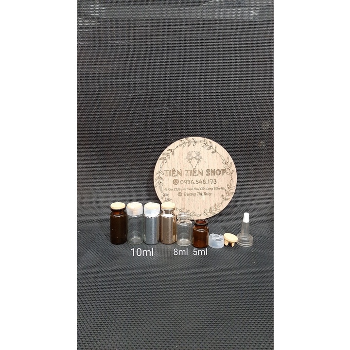 Chai bicilin 5ml, 8ml, 10ml nắp nhựa vàng