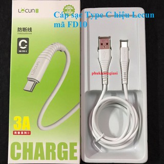 Cáp sạc lai ning,Type C,Micro USB hiệu Lecun mã FD10