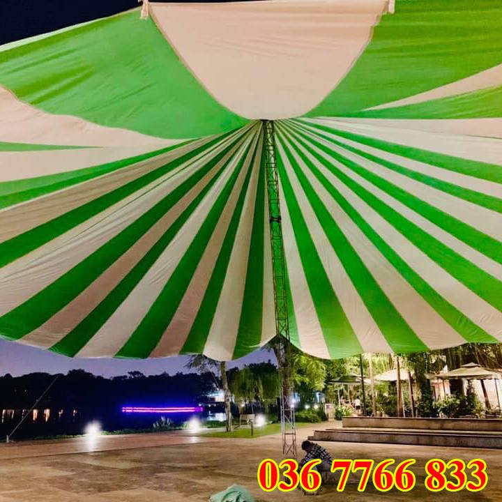 Dù sự kiện tròn- Dù ngoài trời sân trường- Dù che sân trường- Đường kính 12m