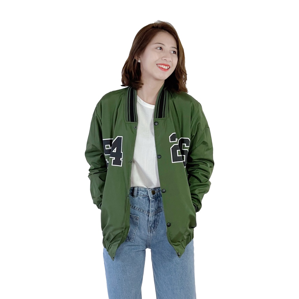 Áo khoác dù bomber nam nữ form rộng 4YOUNG BBLV10