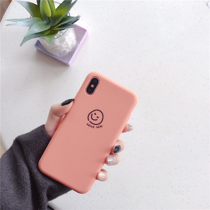 Love You Case for iPhone Xsmax XR XS X 7 8 6 6S Plus 6sPlus 7plus Silicone Matte Handphone Shell 3 colors | BigBuy360 - bigbuy360.vn