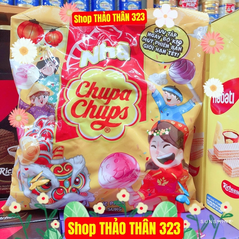 Kẹo Mút Chupa Chups với Vitamin C Trái Cây