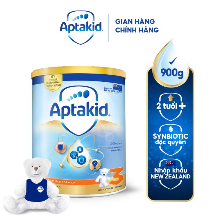 Sữa bột Aptakid NewZealand số 3 (Trên 24 Tháng) Lon 900g Mới