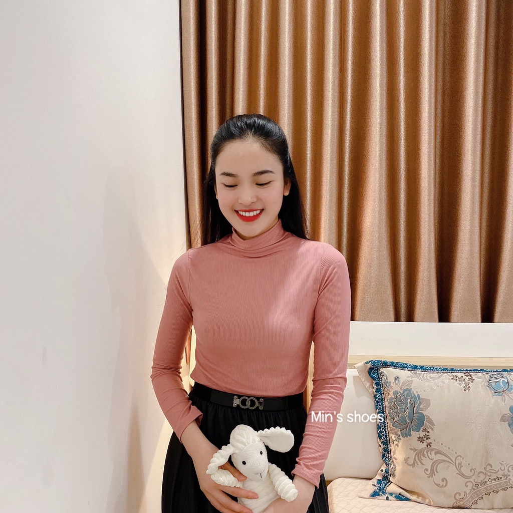 Min's Shoes - Áo Giữ Nhiệt Thun Tăm Nữ Áo 450