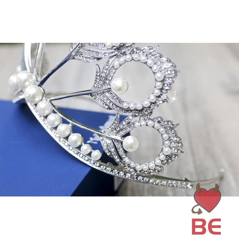 Vương miện YADORNOS bằng hợp kim đính đá lấp lánh sang trọng cho nữ