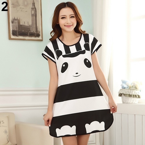 Bộ pijama ngủ ngắn tay , họa tiết chấm bi cho nữ