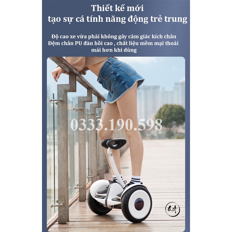 [Ảnh Thật] Xe Điện Cân Bằng 10 inch Mini Scooter  Kết nối Bluetooth ☣️Chế độ đèn LED thông minh chuyển hướng đổi màu