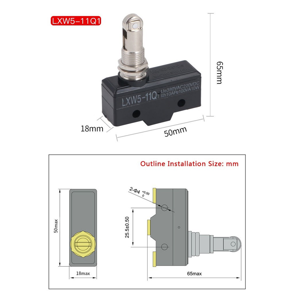 1 Công Tắc Giới Hạn LXW5 11N1 11N2 11G1 11G2 11G3 11Q1 11Q2 11D1 11M