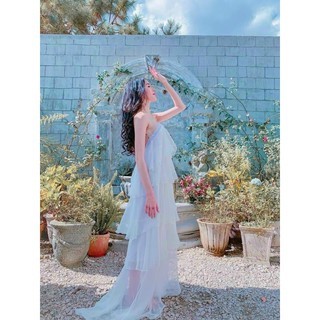 Maxi đi biển chất tơ nhiều tầng quyến rũ passion dress