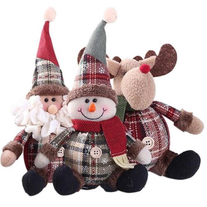 Christmas Gift Xmas Tree Hanging Pendant Snowman Doll Ornament Home Table Decor