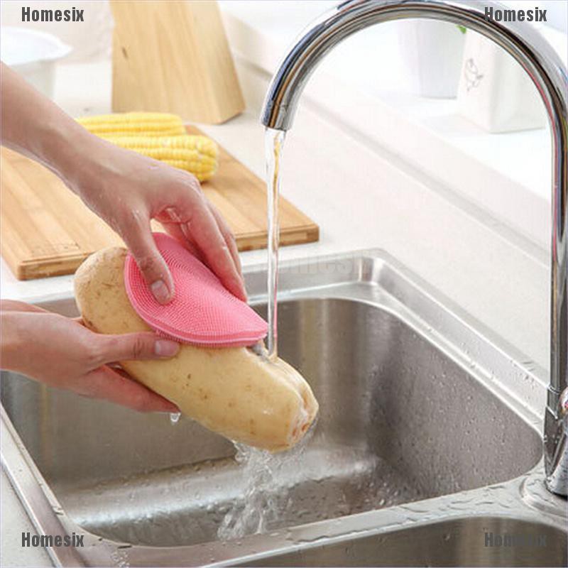 Miếng xốp silicone chống vi khuẩn sửa chén tiện lợi cho nhà bếp