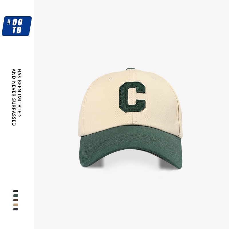 Mũ Lưỡi Trai Phối Màu Tương Phản In Chữ To Kiểu Hàn Quốc Thời Trang Mùa Xuân Cá Tính 2022