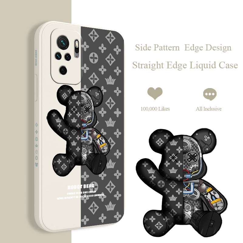 Ốp điện thoại mềm chống sốc bảo vệ camera hình gấu độc đáo cho Xiaomi Redmi Note 10 Pro Max 10s 4G 5G 10Pro 10ProMax  | BigBuy360 - bigbuy360.vn