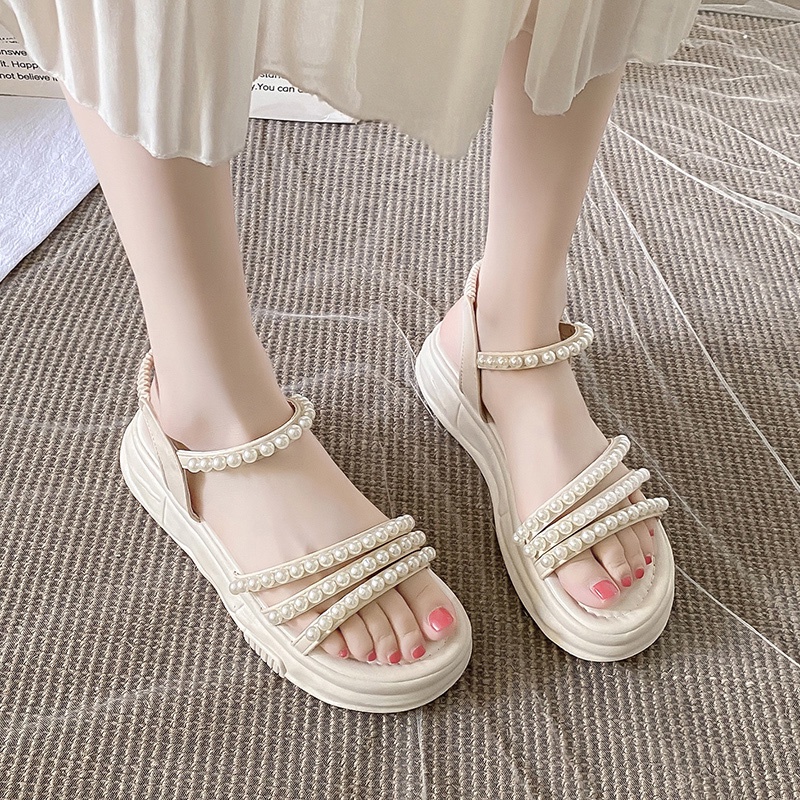 Xăng đan Da Hở Ngón Thời Trang Sành Điệu Cho Nữ