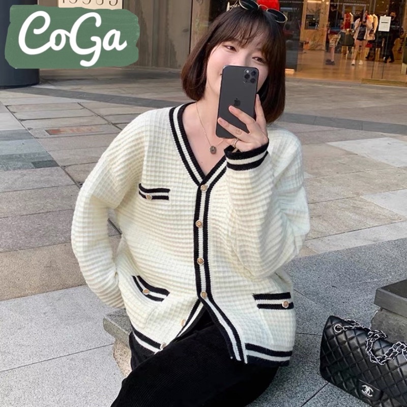 Áo khoác len nỉ kiểu dáng dạ tweed cực xinh Hàn Quốc basic bigsize