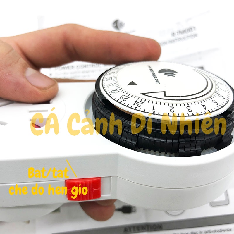 Ổ cắm hẹn giờ TIMER Cơ UP AQUA D-202 cho hồ cá