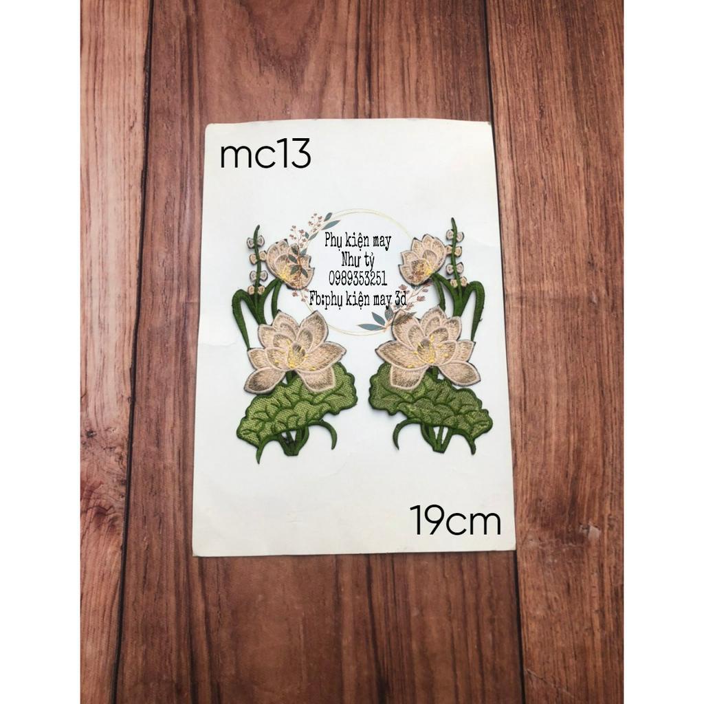 cặp hoa sen ủi xinh xinh 15cm