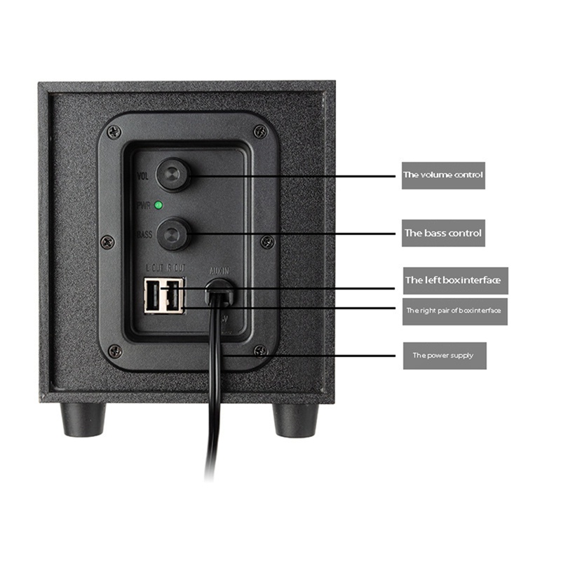 Loa Đa Phương Tiện Với Giắc Cắm 3.5 mm Rgb Cho Máy Tính